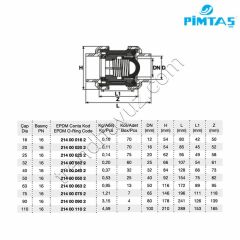 Pimtaş PVC Yapıştırma Yaylı Çekvalf - Ø63 mm