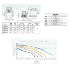 Atlaspool Florida Model 1.5 HP Monofaze Havuz Pompası