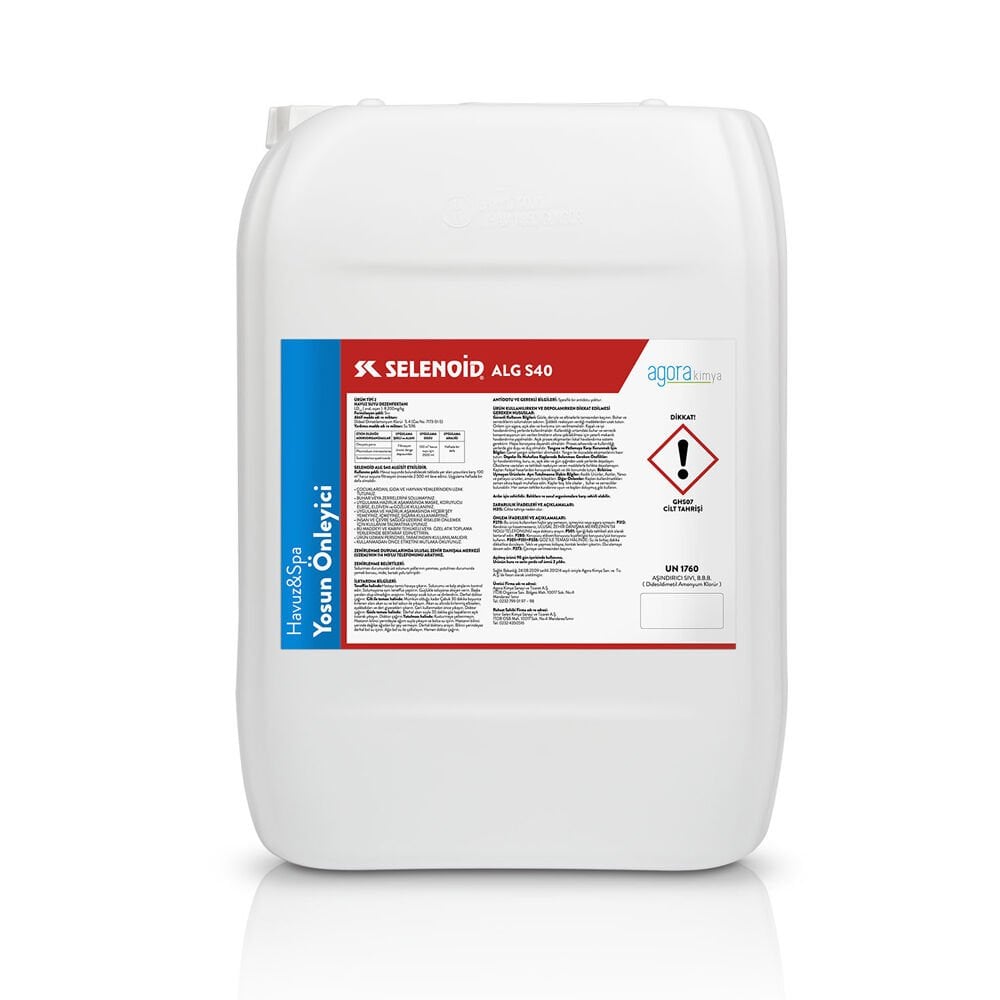 Selenoid Ekonomik Sıvı Yosun Önleyici - 20 Lt