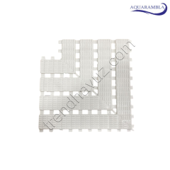 Aquarambla Ekonomik Pötikare Desen 150mm Blok Havuz Izgara 90° Köşe Parçası