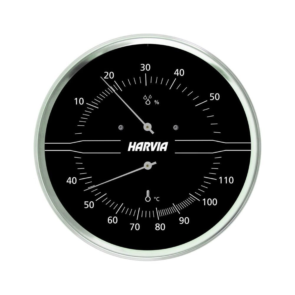 Harvia Siyah Termometre/Higrometre