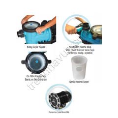 Gemaş STREAMER 2010 0,5 HP Monofaze Havuz Pompası