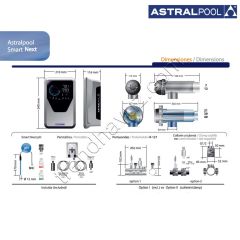 AstralPool Smart Next 12 Tuz Klor Jeneratörü (12 gr/h 50 m³)
