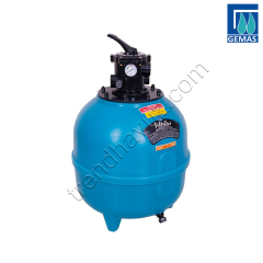 Gemaş FILTRONE Ø 560mm Plastik Havuz Kum Filtresi (Üstten Çok Yollu Vana)