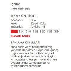 WTR Sıvı ph Düşürücü HCl - 20lt