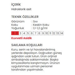 WTR Sıvı ph Düşürücü HCl - 20lt