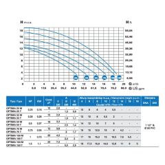Saci Optima 0,75 HP Monofaze Havuz Pompası