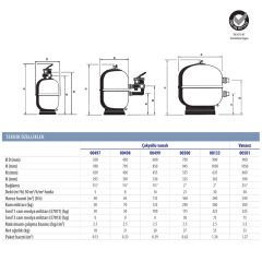 Astralpool Aster Ø350mm Polyester Havuz Kum Filtresi
