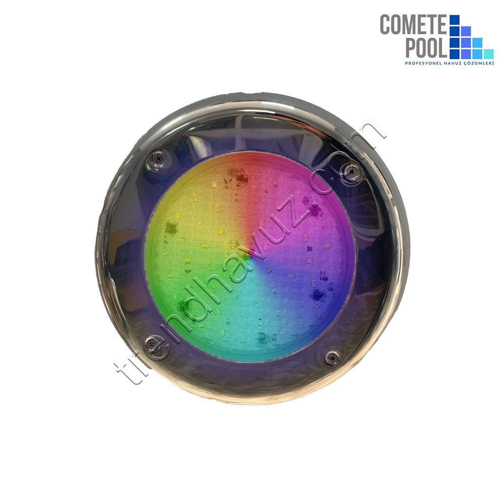 Sıva Üstü SMD Ledli Paslanmaz Kapaklı RGB Havuz Lambası - 22W