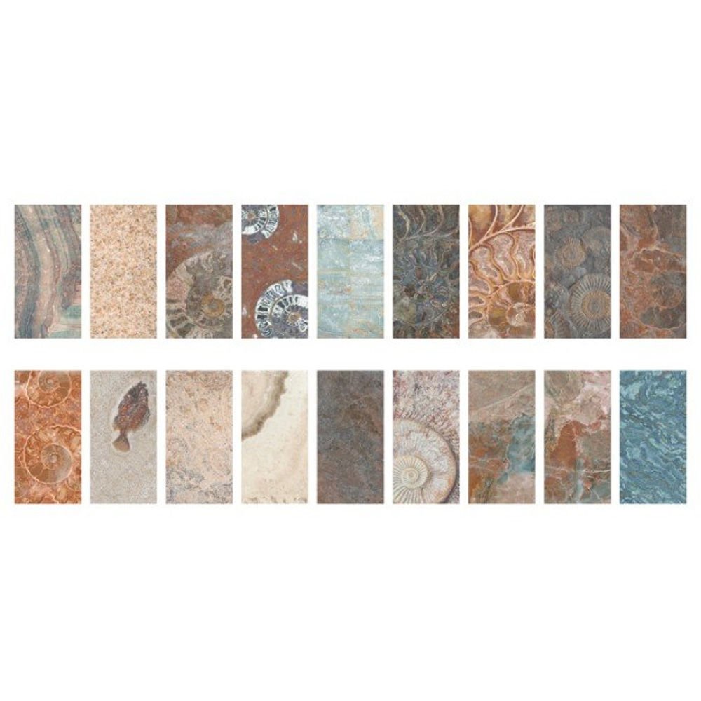 Serapool Fossil Mix Doğal Porselen (1 m² - 33x66 cm)