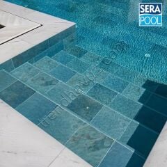 Serapool Firuze Mix Doğal Porselen (1 m² - 33x66 cm)