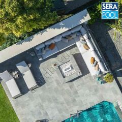 Serapool Pool Garden Grey Doğal Porselen (1 m² - 33x66 cm)