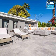 Serapool Pool Garden Grey Doğal Porselen (1 m² - 33x66 cm)