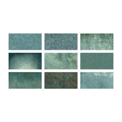 Betsan Vision Floral Green Doğal Porselen Karo (1 m² - 33x66.5 cm)