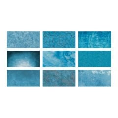 Betsan Vision Floral Blue Doğal Porselen Karo (1 m² - 33x66.5 cm)