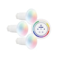 Astralpool LumiPlus FlexiMini Plug&Play 3 adet RGB Mini Duvar Ampülü ve Kumanda