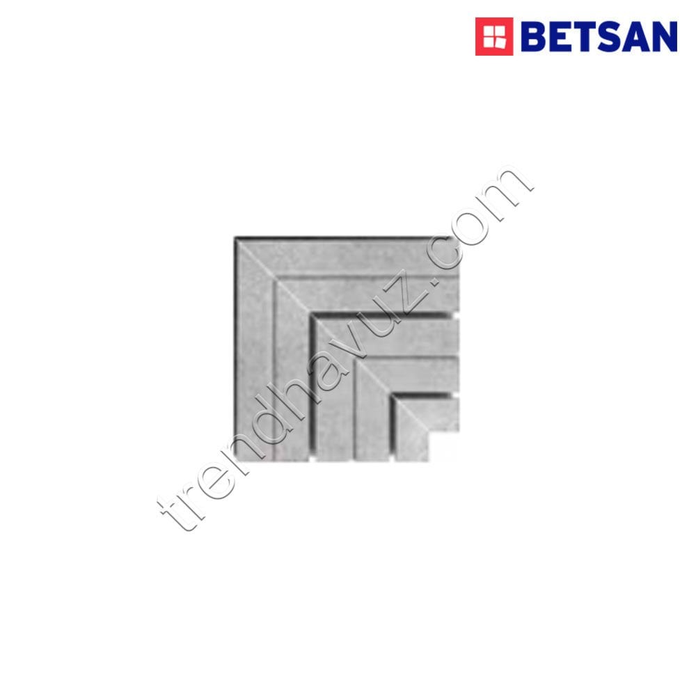 Betsan Vision Judi Grey Izgara Köşe (33x33 cm)