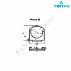 Pimtaş PVC Model B Boru Kelepçesi - Ø90